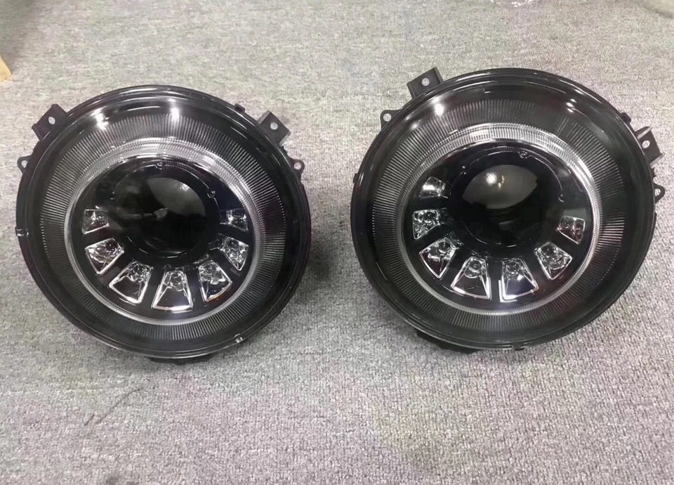 Faros LED DRL negros para Mercedes Benz Clase G G63 G55 G550 W463 2007-2017 Foto 3 de 4