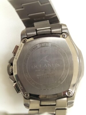 CASIO Oceanus OCW-T1000 Solar Men's Watch Black Dial Analog Round