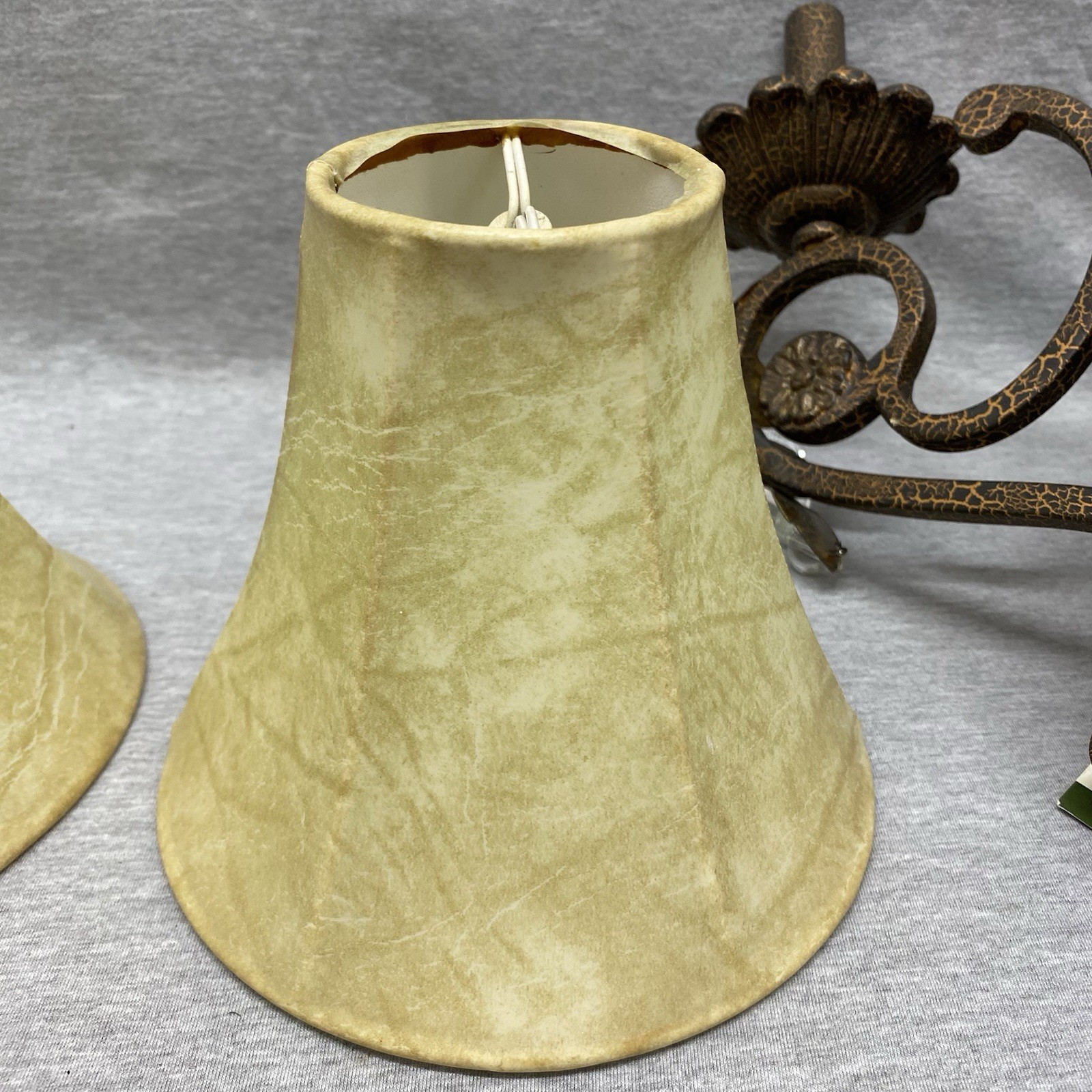 Hinkley Summerstone Wall Sconce Double Light & Shades Glass Accents Open Box