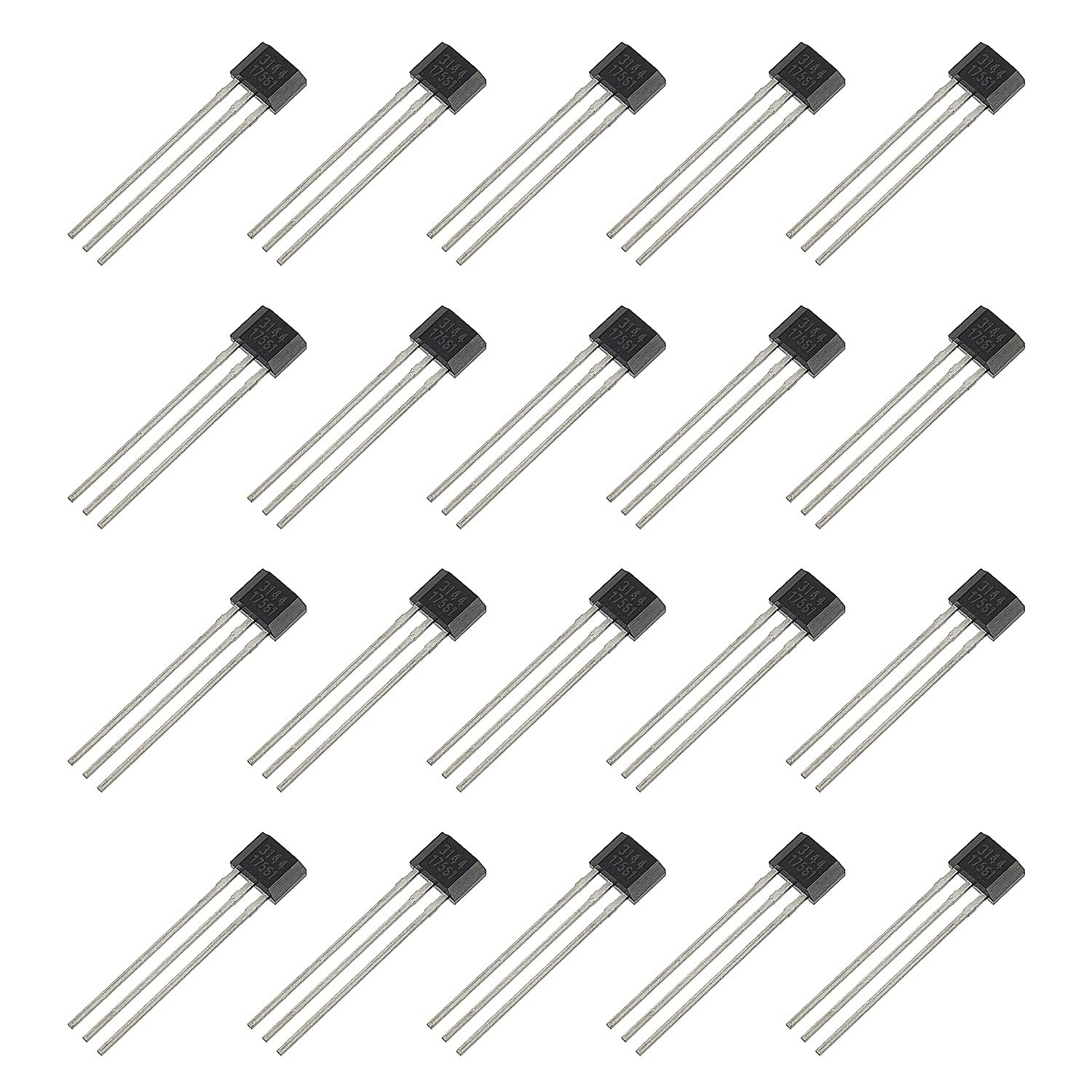 20pcs A3144 A3144E OH3144E A1044 Hall Effect Magnetic Sensor Switch