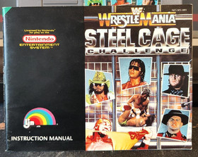 WWF WrestleMania Steel Cage Challenge Nintendo NES PAL UKV manuale testato custodia