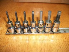 7pc Snap-on Fa4a-fa10b 38 Drive Sae Hex Bit Socket Driver 7pc Snap-on Fa4a-fa10b 38 Drive Sae Hex Bit Socket Driver