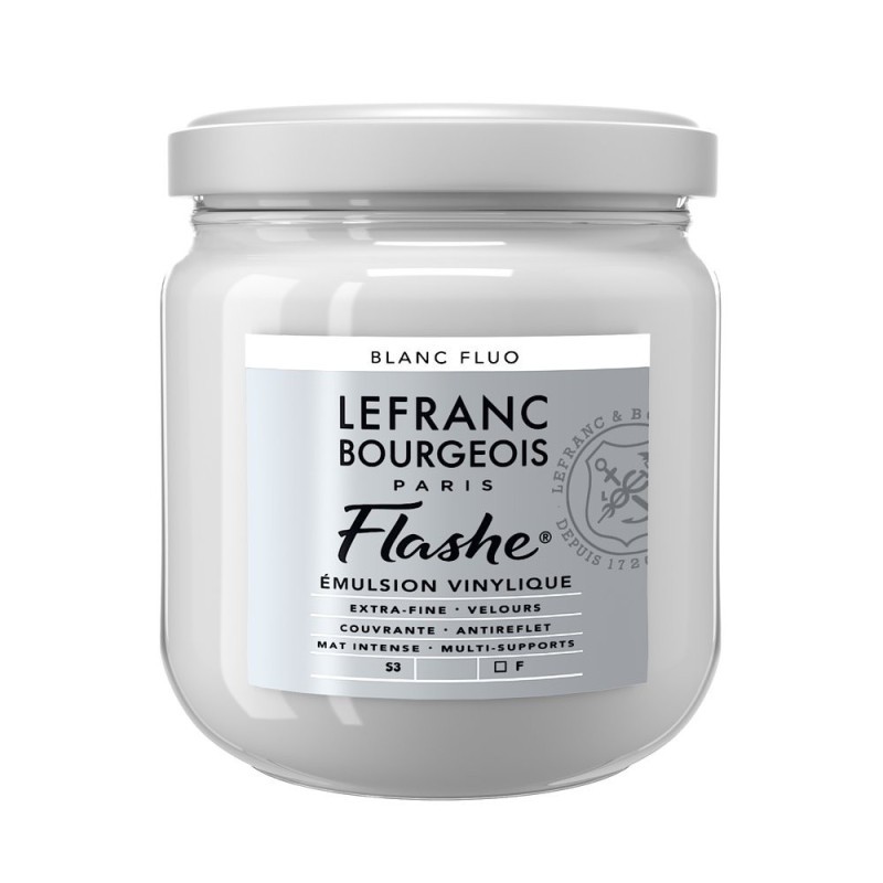 Peinture Flashe Lefranc Bourgeois blanc fluo 818 le choix des artistes exigeants