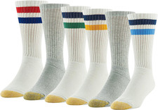 Men's 656S Cotton Crew Athletic Socks Multipack 