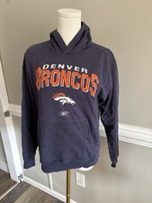 Vintage Denver Broncos Youth Large Light Weight Hoodie