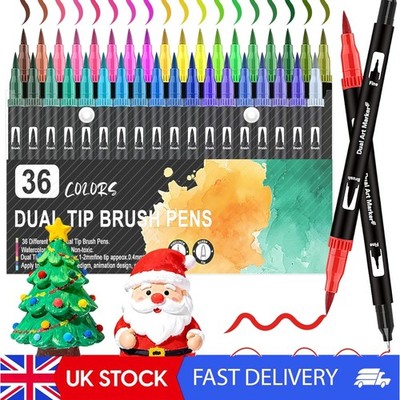Vielseitige Dual Tip Brush Pens für Erwachsene: 36 Farben - perfektes Geschenk für Kreative