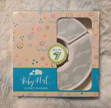 NIP SET of 7 CLOSET Baby Toddler Sizes CLOTHES DIVIDERS by BABY NEST To 24 Mo