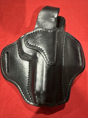 MTR Custom Leather Holster Pancake Belt Slide Beretta 92X OWB Thumb Break- RH/BK