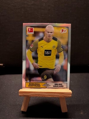 Erling Haaland 2023/24 Topps Chrome Bundesliga LGU-10 Silver