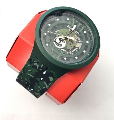 Swatch Special 2022 Big Bold - SB05G104 - Camoflower Green Neu - 