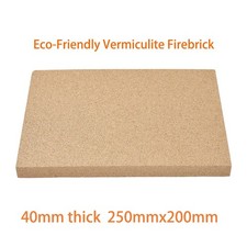 High Temperature Firebrick Vermiculite Board 250x200x40mm for Pizza Oven Kilns