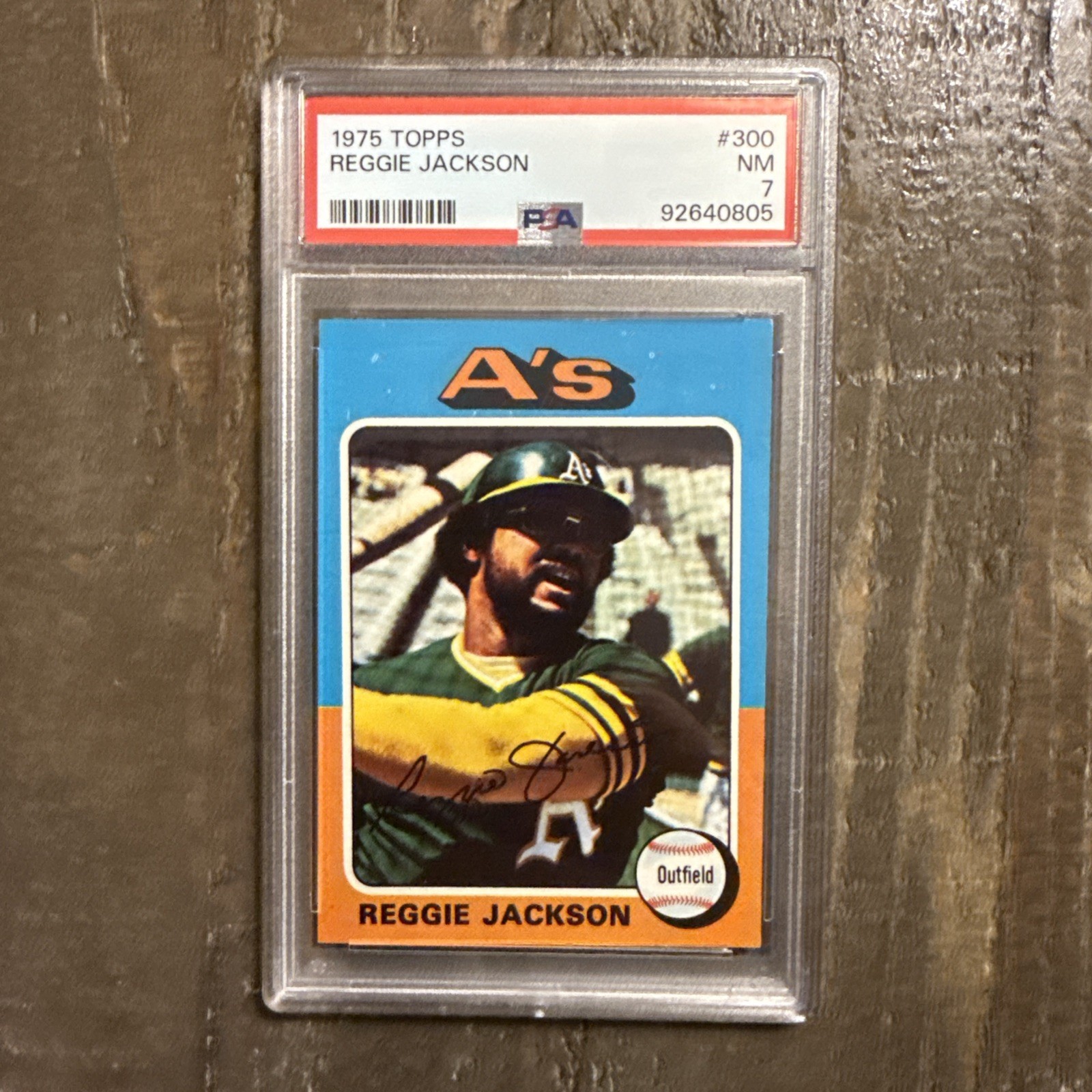 1975 Topps - Reggie Jackson #300 PSA 7