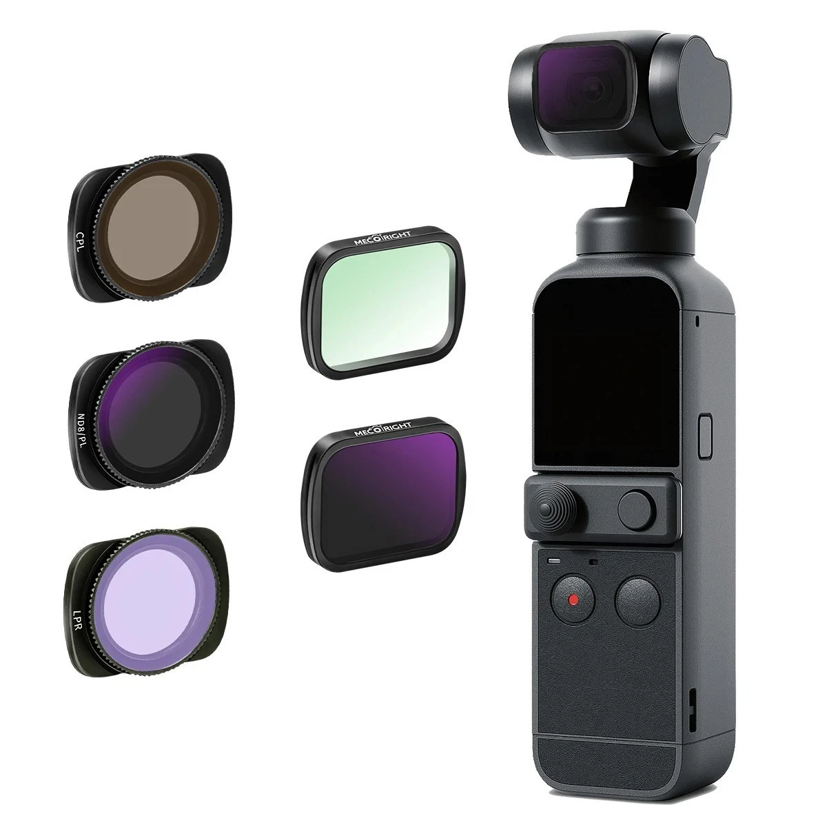 Neewer 4-Pack Magnetic ND/PL Filter Kit for DJI Osmo Pocket 2/Osmo Pocket 1