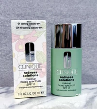 01 Calming Alabaster(VF), Clinique Redness Solutions Makeup, SPF 15,1oz/30mL,NIB