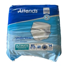 Attends Adult XL Pull Ups Packs Of 14 New Disposable MADE IN USA