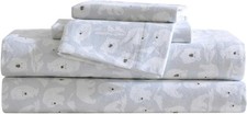 Flannel Sheets King Size Anti-Pilling  Wrinkle Resistant Cotton All-Season
