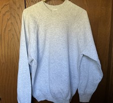 Vintage 90s FOTL Heather Grey Blank Raglan Sweatshirt Mens XL - Crewneck USA NOS