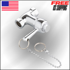 Self-Closing Shower Valve with Pull Chain, Chrome, Female Iron Pipe, FIP