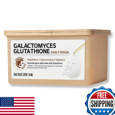 SOME BY MI Galactomyces Glutathione Daily Mask - 30 Sheets, 11.8oz, Vitamin C