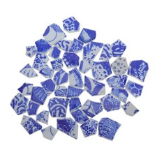 and White Porcelain Pieces Ceramic Mosaic Tiles Small Craft Chips