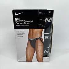 Nike Boxer Brief Underwear Black Men's Size XL Dri-Fit Essential Stretch 3 Pack