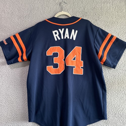 Houston Astros Jersey Nolan Ryan Button Up Cooperstown Collection Large - Picture 6 of 9