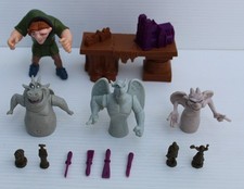 VTG Disney Hunchback of Notre Dame Quasimodo Gargoyles Action Figure Set Used