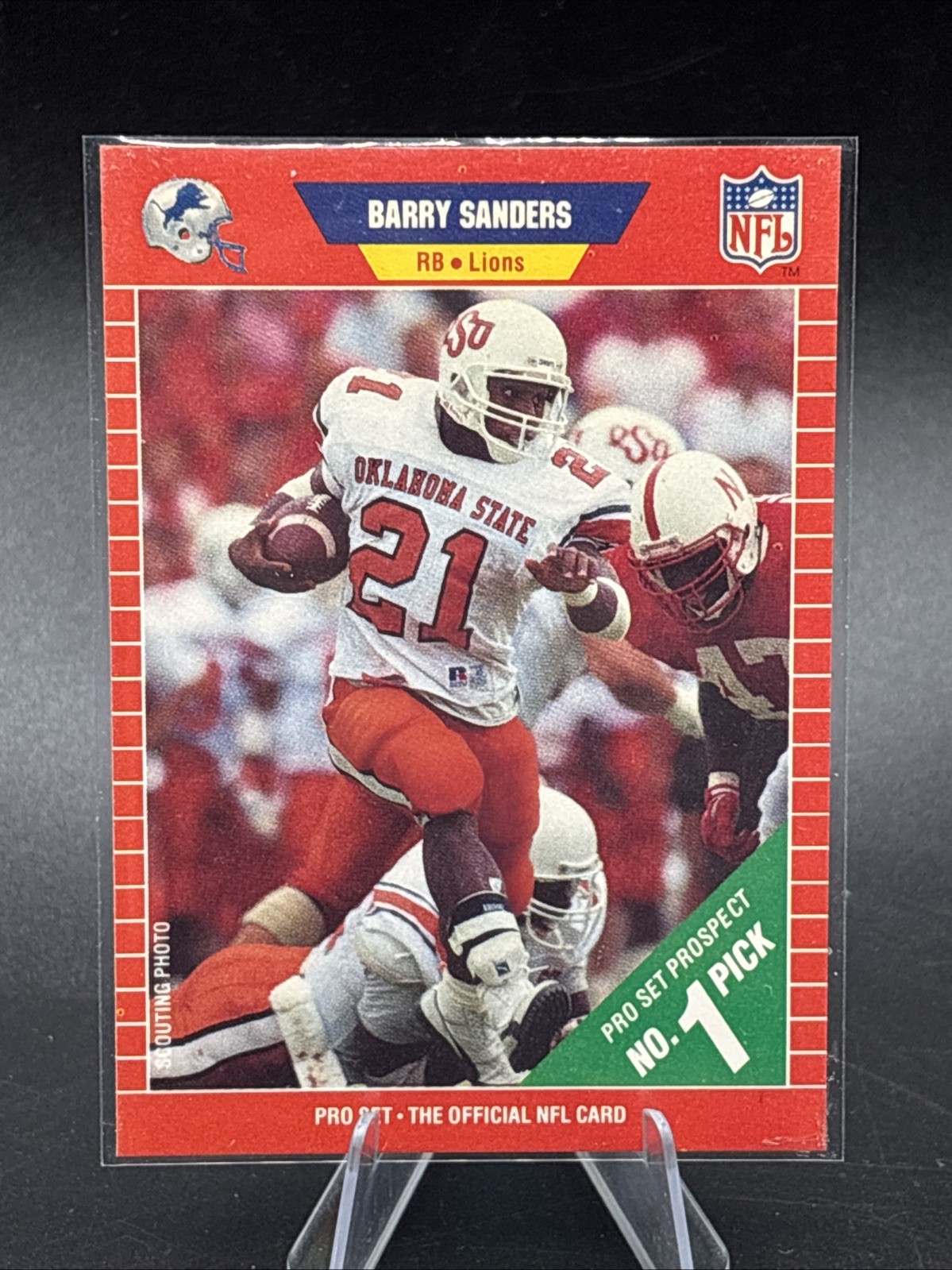 1989 Pro Set - Barry Sanders #494 (RC) HOF Detroit Lions NFL