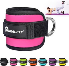 Ankle Strap for Cable Machine, Gym Ankle Cuff for Kickbacks, Leg Extensions, Glu
