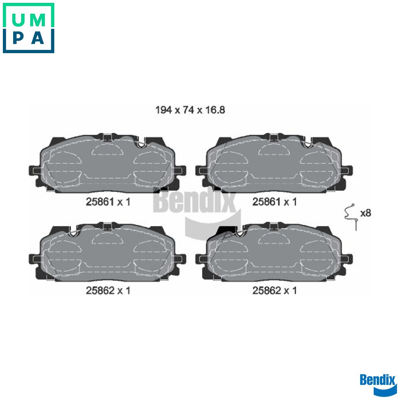 BRAKE PAD SET DISC BRAKE BPD1427 FOR VW CUPRA AUDI A3/Limousine/Sportback Q3 Q7
