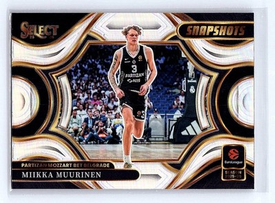 Miikka Muurinen 2025-26 Panini Select EuroLeague #24 Snapshots Silver Prizm