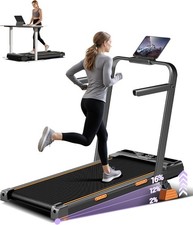 16 Incline Walking Pad Treadmills for Home Small, 4-in-1 Under Desk Treadmill w