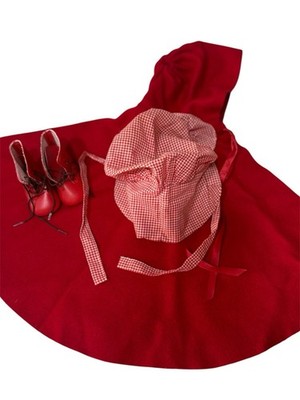 Felicity s Cardinal Cloak Pleasant Company American Girl Red Cape Holiday 1994