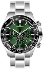 LORENZ Cronografo Professional 26175GG Orologio Uomo Verde Sub100 m