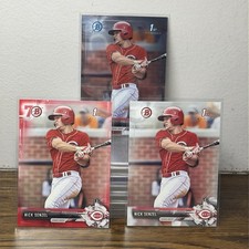 2017 Bowman Chrome Prospects Nick Senzel #BCP1 + Base + Red 70th