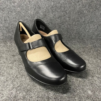 #ad #ad CLARKS Rosalyn Adele Dress Pump Women#x27;s Size 8 M Black Leather $74.25