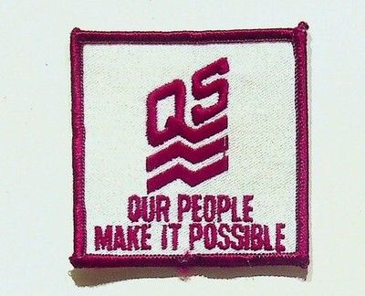 Vintage Patch QS Our People Make It Possible Embroidered Logo