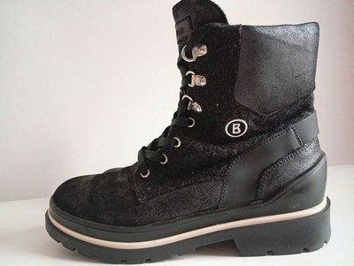 Bogner womens lace up boots leather winter boots eu38 uk5 us7.5