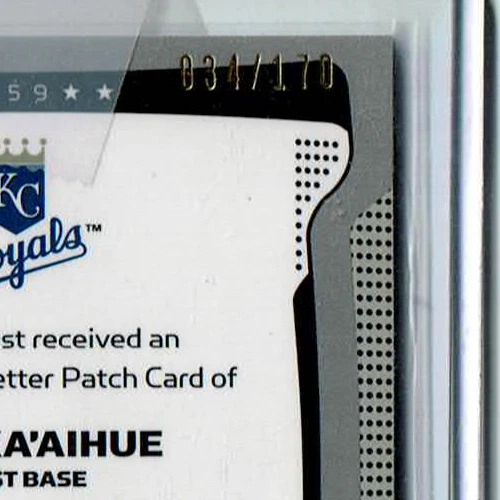 2009 Kila Ka'aihue Topps Finest Autographed Letter Patch Auto /170 - Image 3 of 3