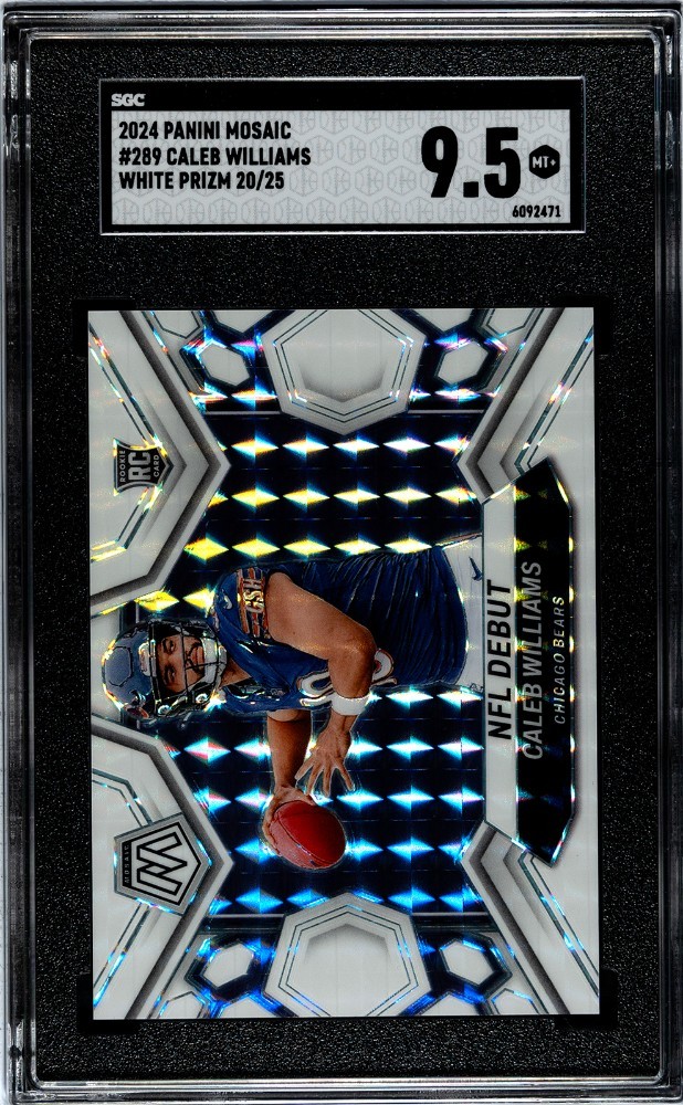 2024 Panini Mosaic Caleb Williams #289 White NFL Debut /25