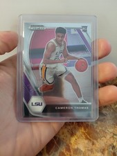 2021-22 Panini Prizm Draft Picks Cameron Thomas Chrome Rookie Card #18