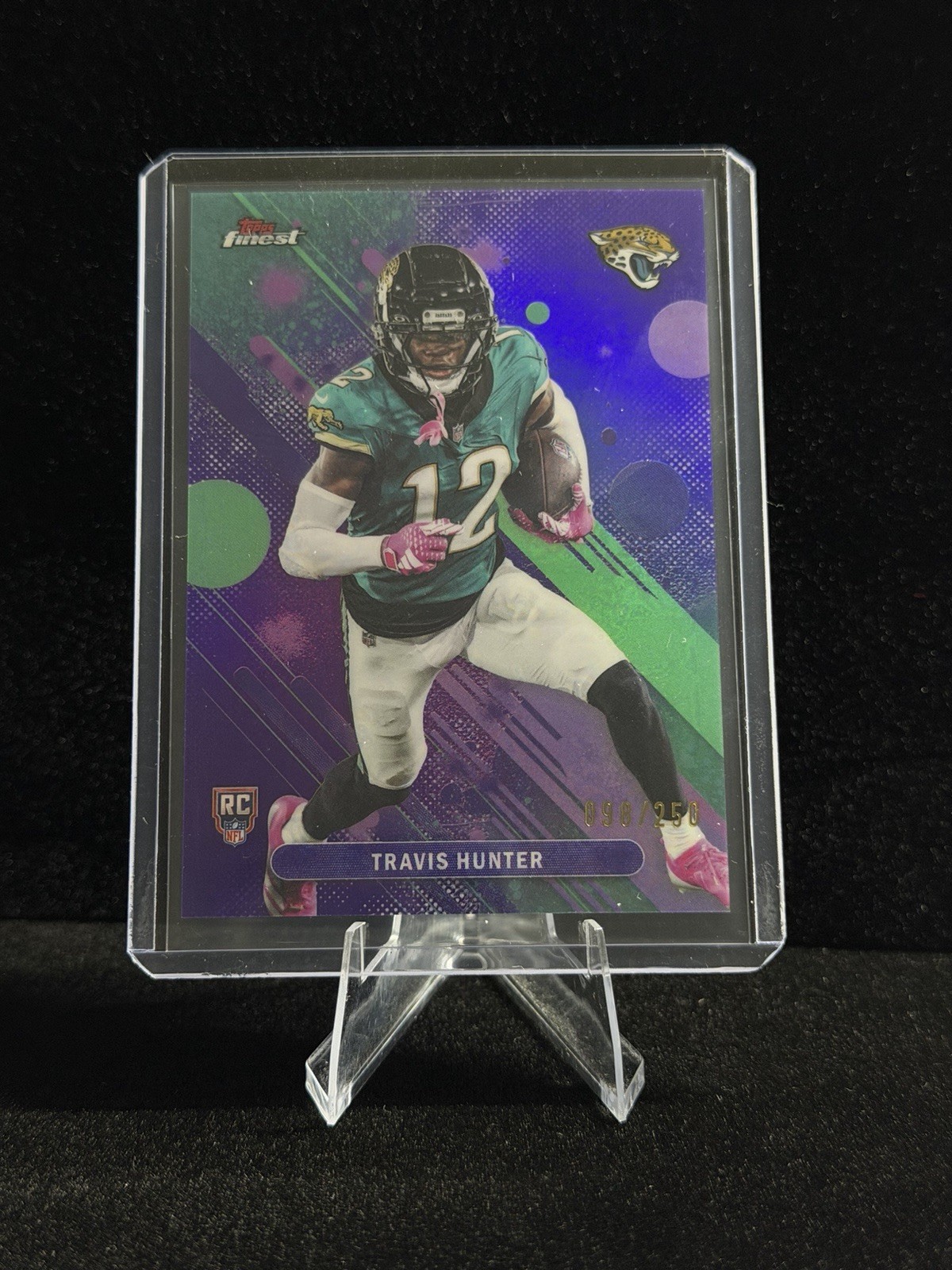 2025 Topps Finest Travis Hunter RC Purple Refractor Rookie #/250 Jaguars