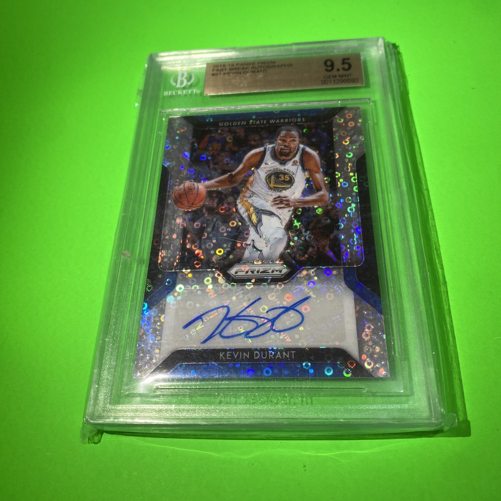 2018-19 Fast Break, Autograph, Kevin Durant BGS 9.5 Auto 10