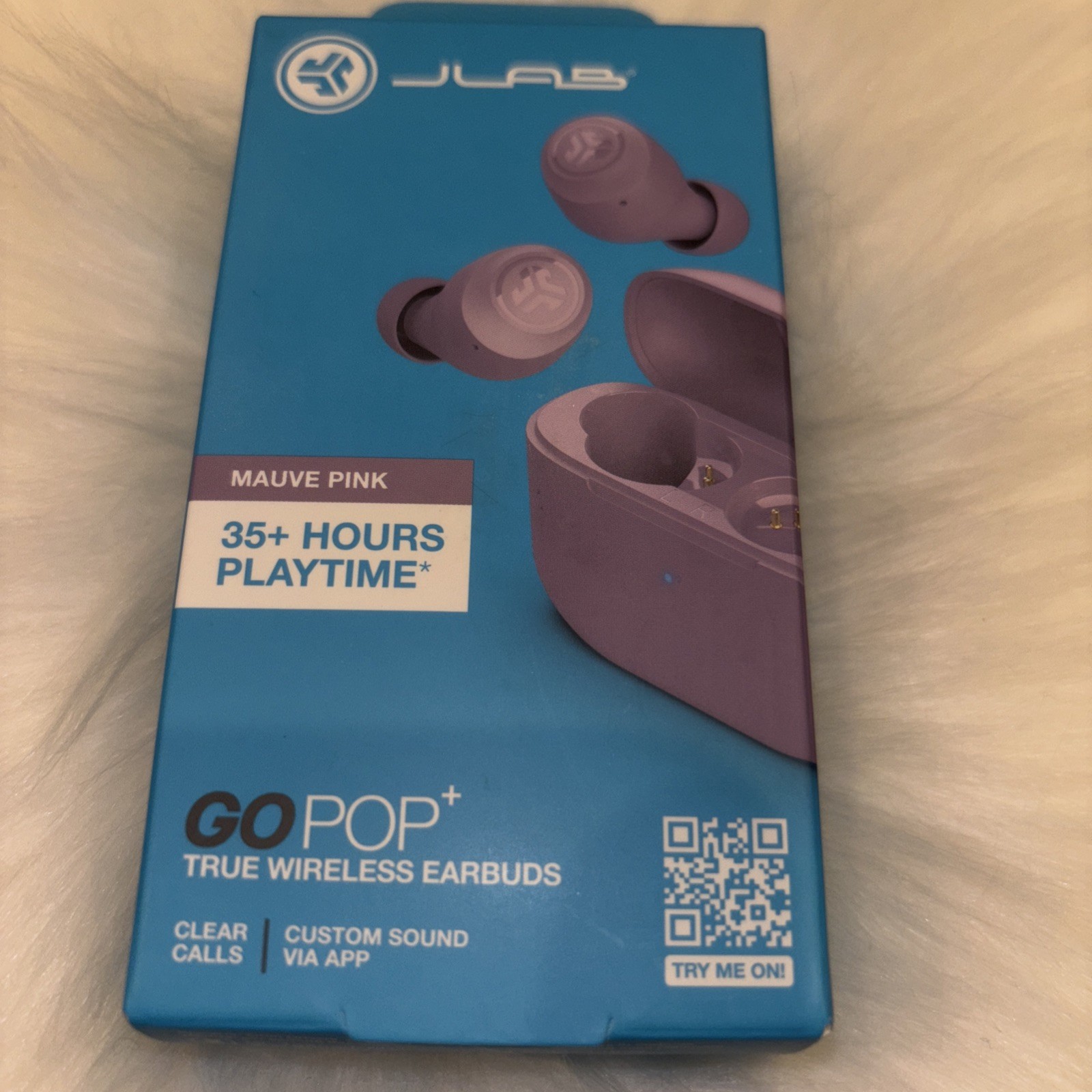 JLab Go Tones+ Bluetooth Earbuds True Wireless, In-Ear Headphones MAUVE PINK NEW