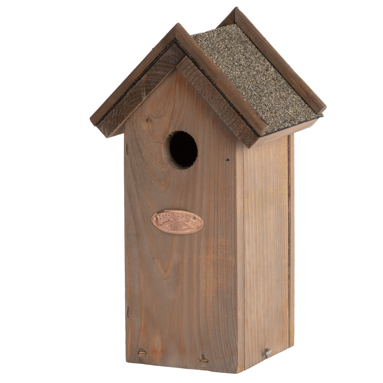 Bird House Nest Nesting Box Bitumen Roof FSC Certified Pinewood Blue Tit 27cm