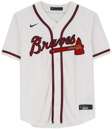 Chipper Jones Atlanta Braves Autographed White Nike Replica Jersey - Image 4 of 4