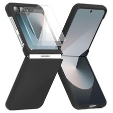 Handyhülle für Samsung Galaxy Z Flip 6 - Hard PC Case Militärschutz Schwarz