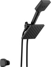 Delta 2-In-1 Dual Shower Head, Handheld Spray, Matte Black, 4 Settings