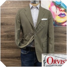 VINTAGE ORVIS Mens Cotton Blazer Sport Coat Casual Jacket Size 40R Classic Suit