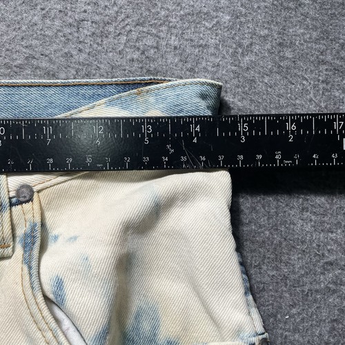 Wrangler Herren 30 x 38 blau Denim schmale Passform zweifarbig Denim Jeans Vintage USA distressed - Bild 9 von 24